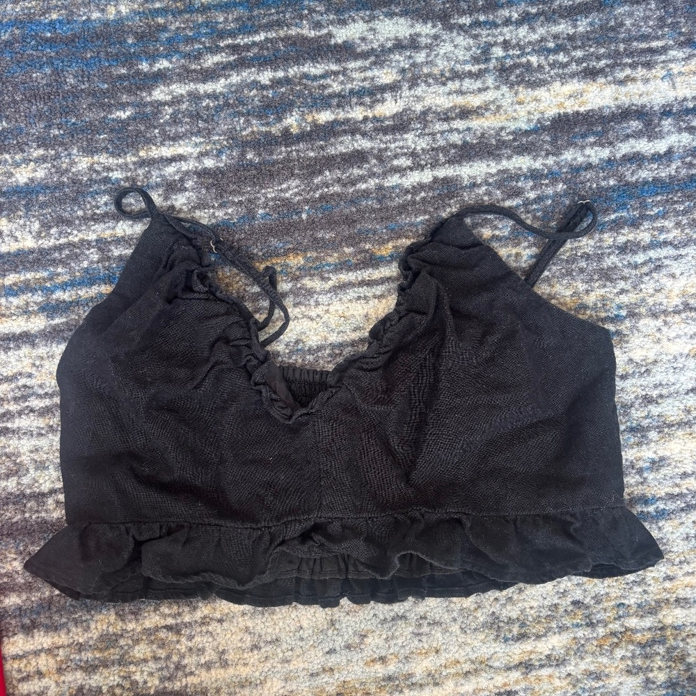 Linen crop top